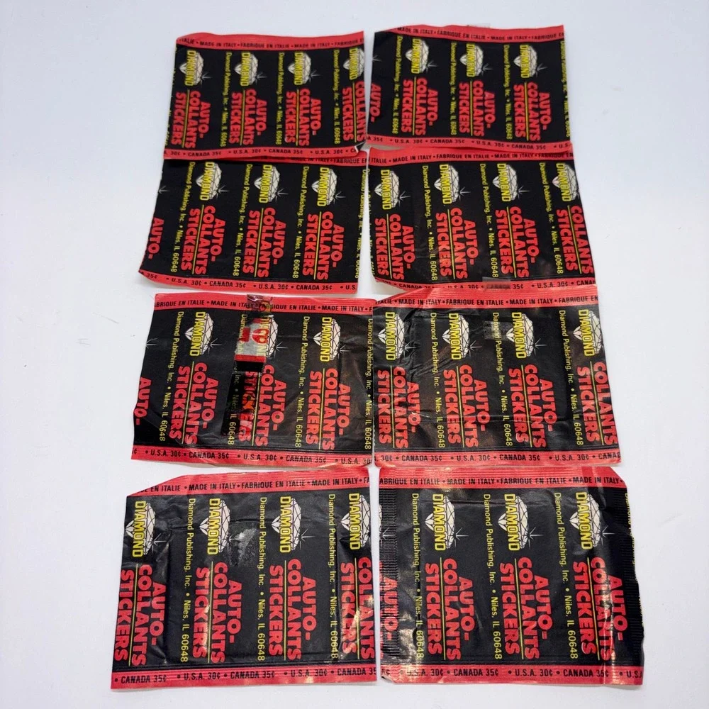 Vintage 1989 Sealed Diamond Nintendo Sticker Packs Mario 8pk